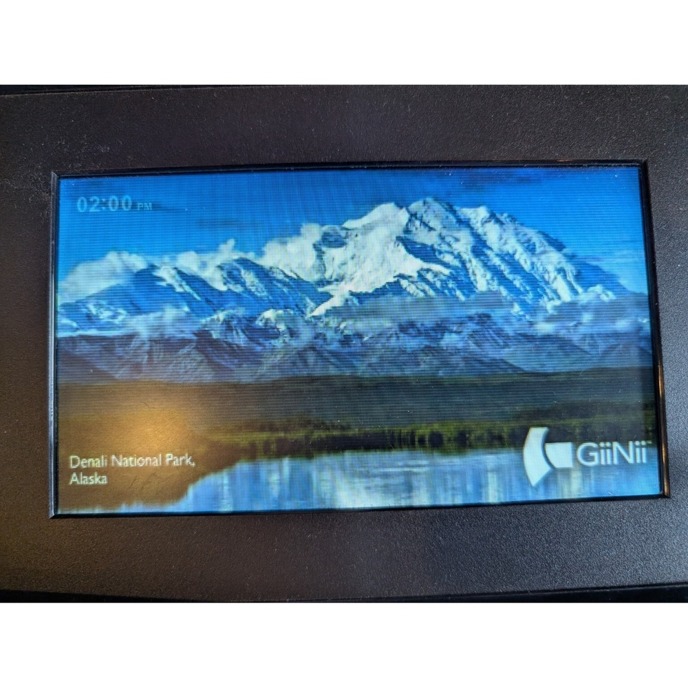 GiiNii 7" Digital Photo Frame Model G-710P1-P Black w/ Power‎ Cord - Works - Picture 2 of 4